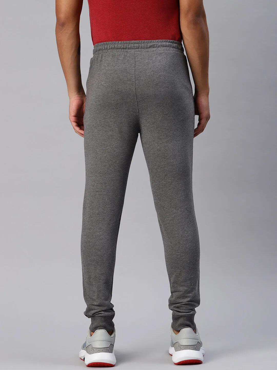 Non Restrictive Fit Layered Panel Design Alcis Men Typography Printed Running Joggers