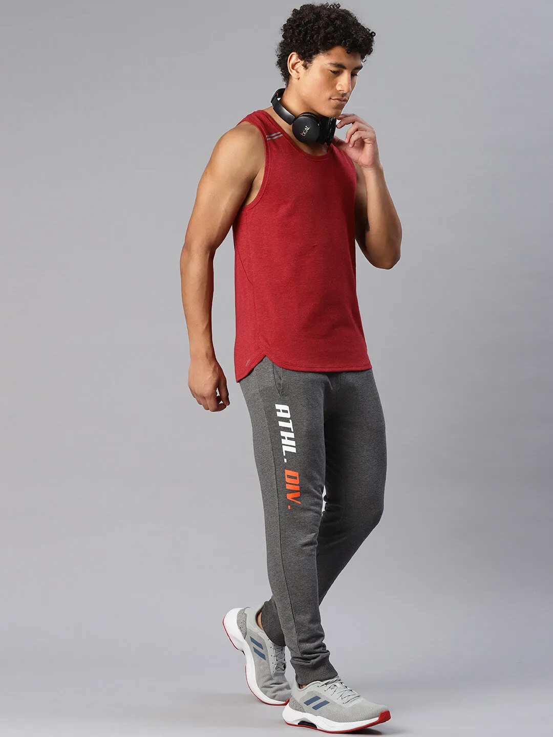 Non Bulk Alcis Men Typography Printed Running Joggers