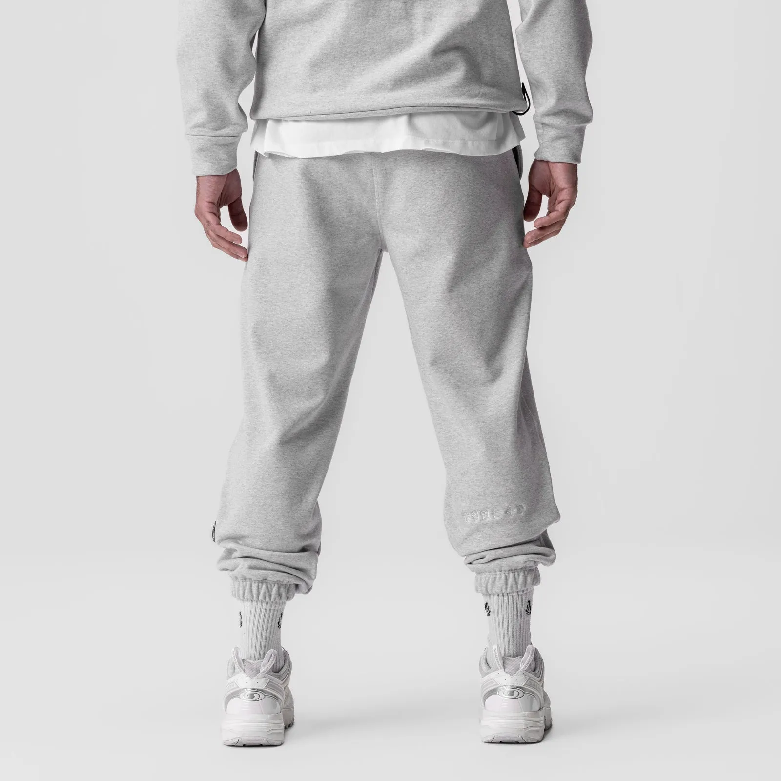 0655. Tech-Terry? Oversized Sweats - Heather Grey "Emblem" City Vibe
