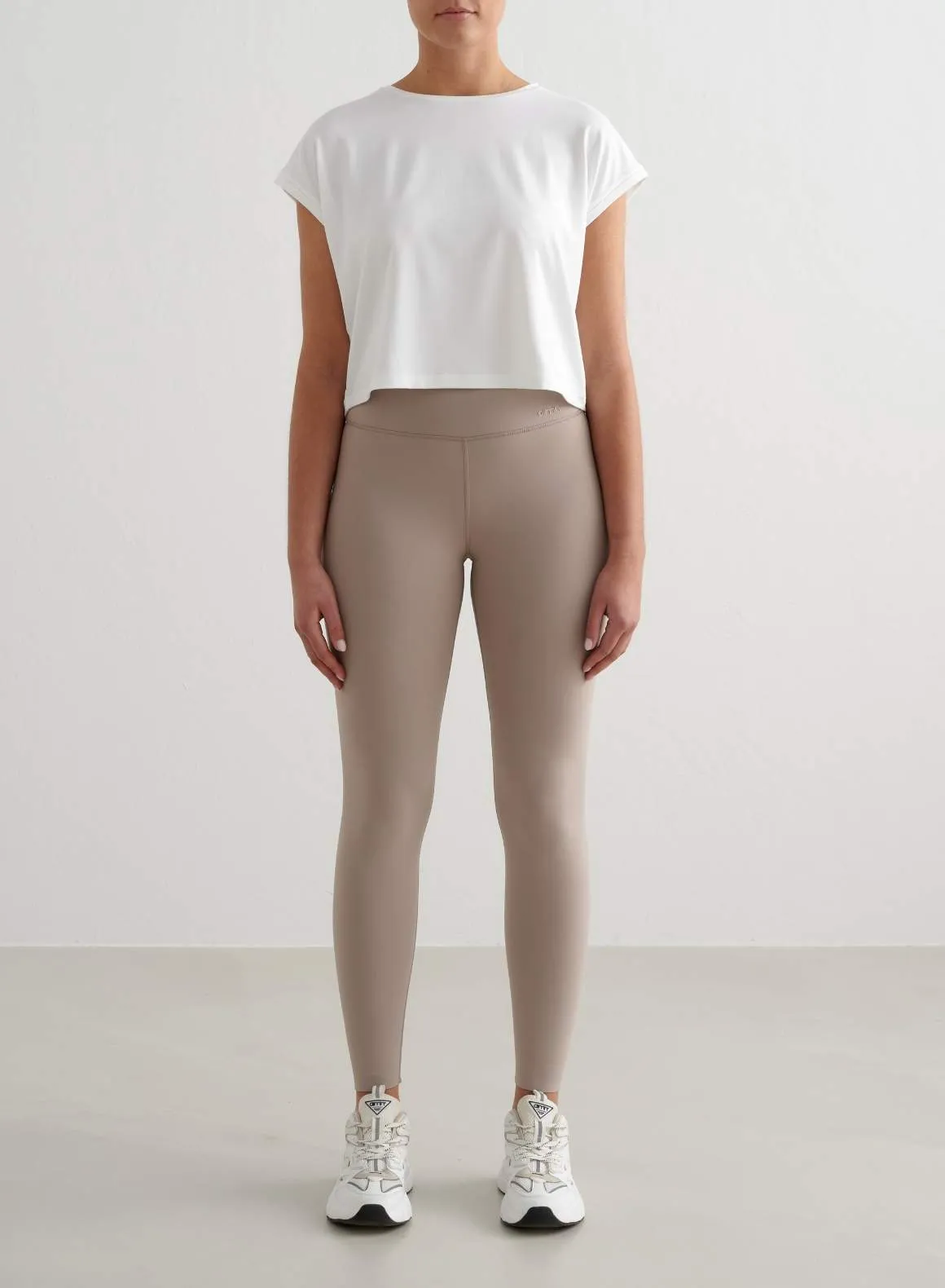 White Soft Basic Roll Sleeve Top Modern Simplicity Ultra Soft Blend
