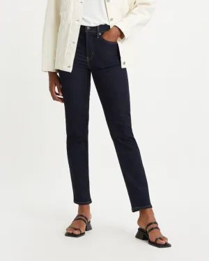 Lightweight Morning Stroll Durable Levi's? Womens 724 High Rise Straight Leg Jeans - Blue Wave Rinse