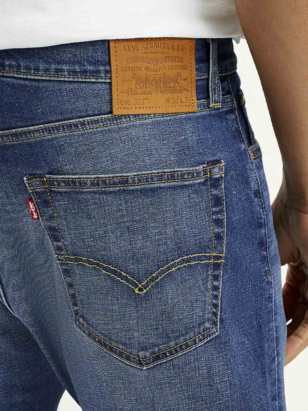 Men's 505 Light Indigo Straight Fit Mid Rise Jeans Wear It All