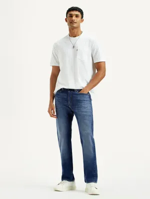 Men's 505 Light Indigo Straight Fit Mid Rise Jeans Reliable Basic