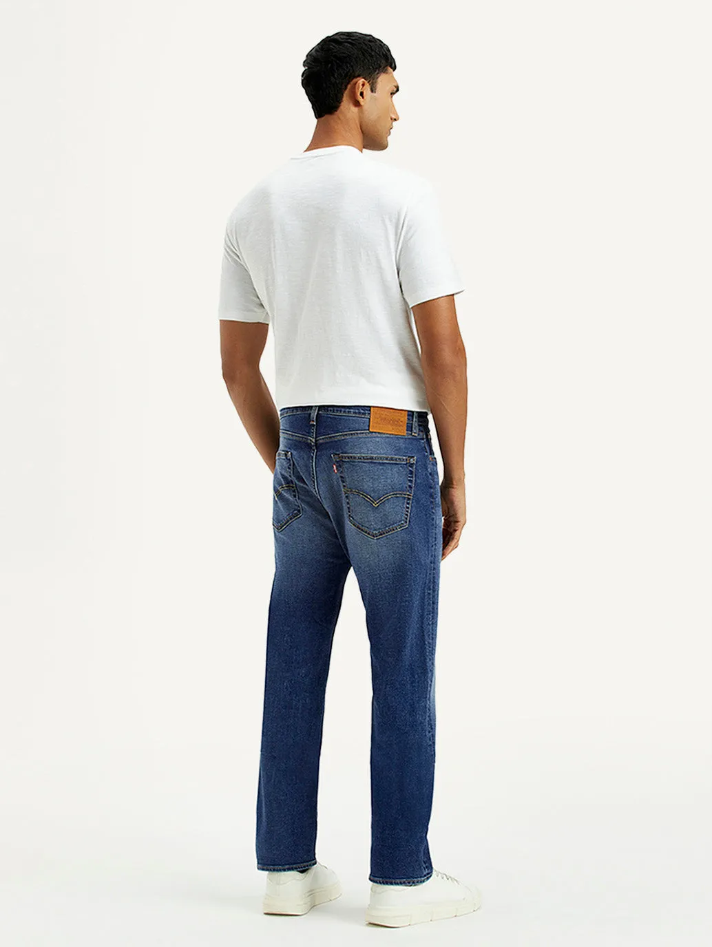 Casual Wear UltraSoft Lining Men's 505 Light Indigo Straight Fit Mid Rise Jeans