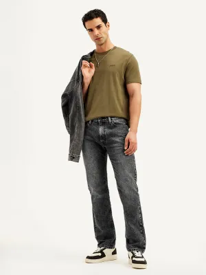 Weekend Warrior Elegant Workday Outfit Men's 513 Charcoal Grey Slim Straight Fit Mid Rise Jeans