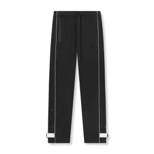 UltraSoftLining Street Style 0998. Herringbone Terry Snap Button Sweats - Black