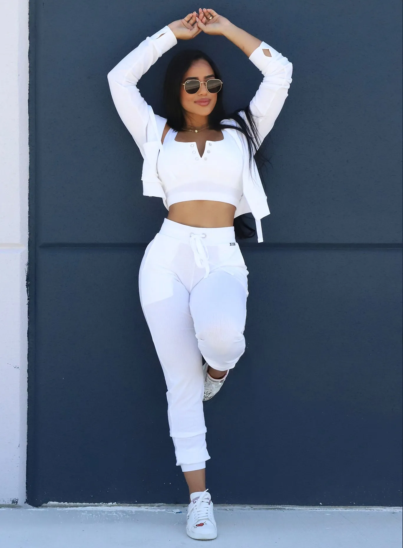 Hidden pockets AdjustableWaistband Comfort Rib Joggers