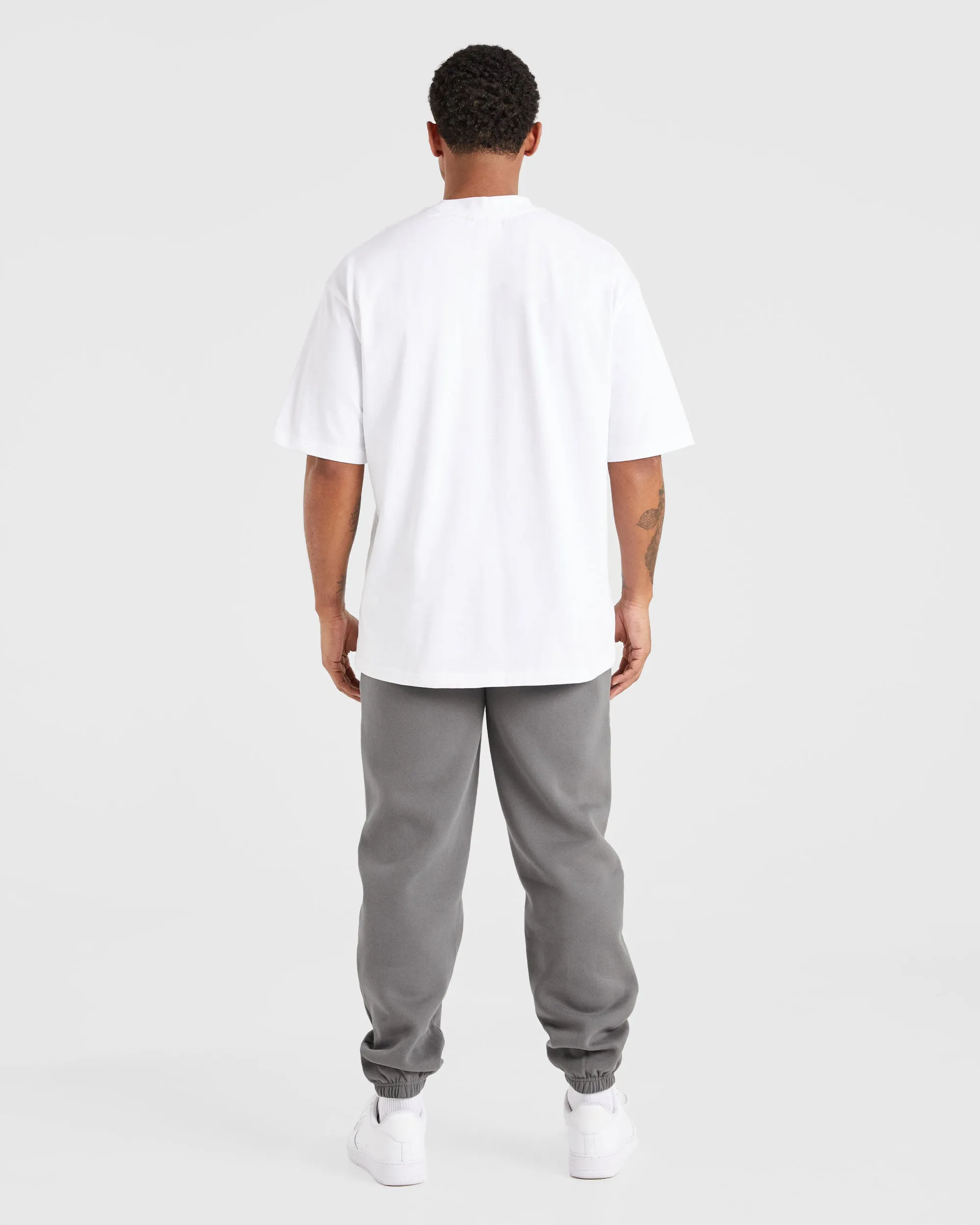 GussetedCrotch Etched Joggers - Steel Grey