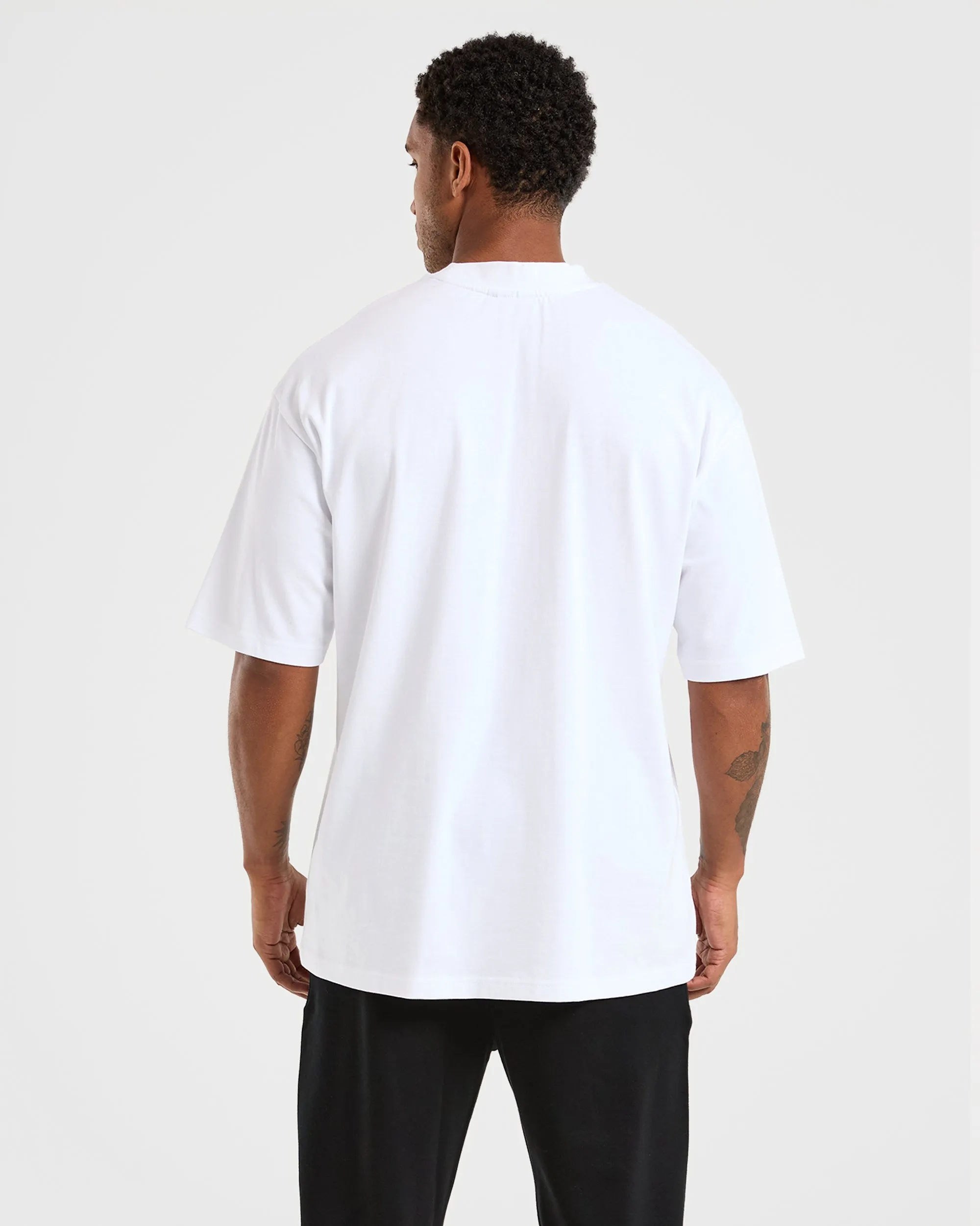 Formal Occasion Craft Oversized T Shirt - White