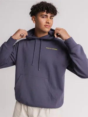 State of Mind Heavyweight Pullover in Washed Navy Fleece like