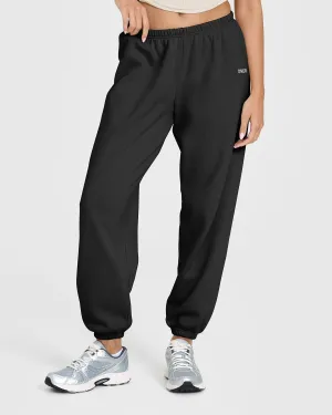 AllDayCompression Mid Weight Joggers | Soft Black Moisture Wicking Fabric