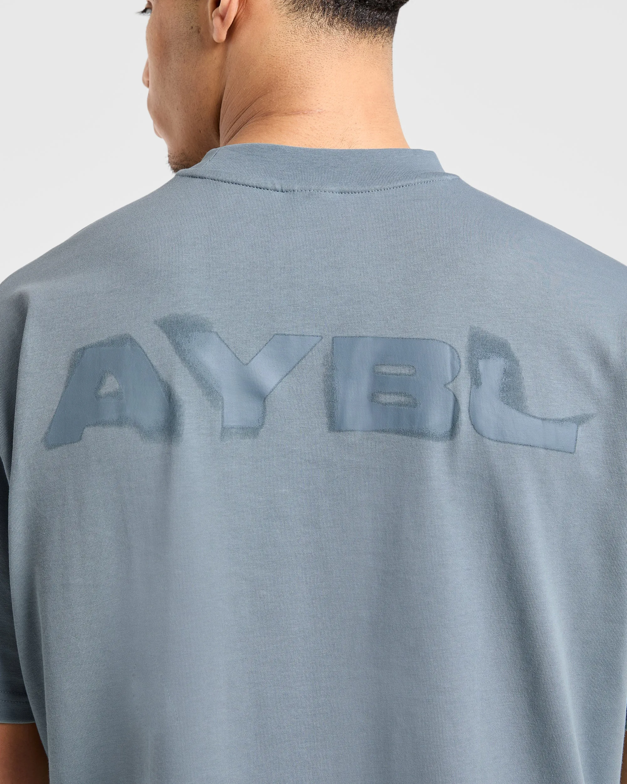 Customer Favorite Blur Oversized T Shirt - Steel Blue