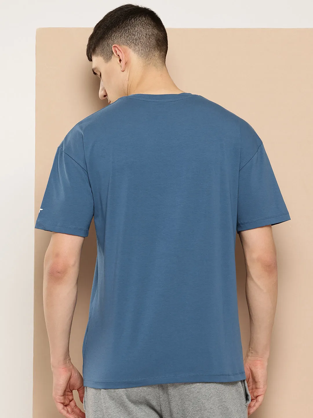 Heart Soul Alcis Men Blue Typography Printed T-shirt