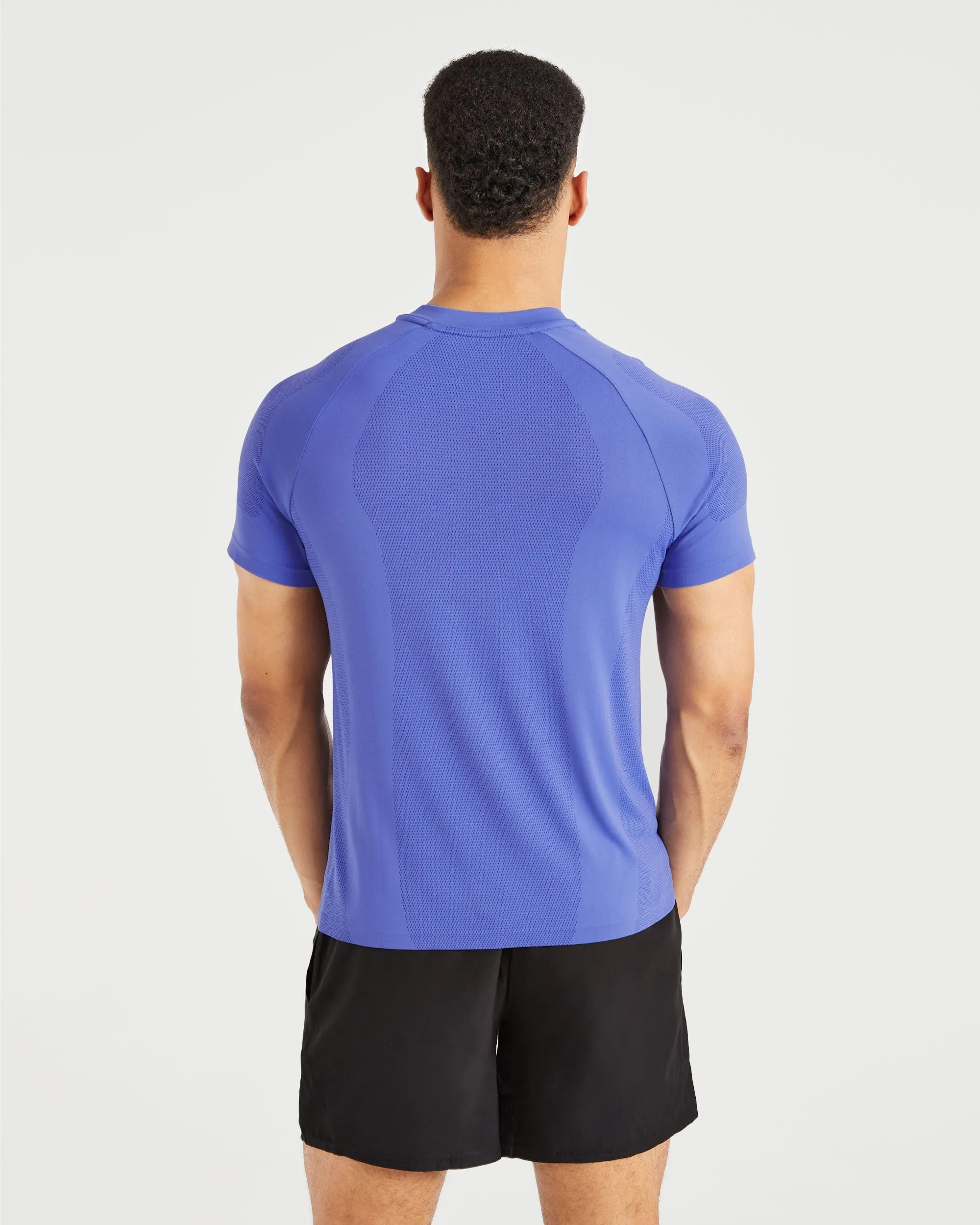 Attain Seamless T Shirt - Indigo Mist Comfortable Wear Relaxed Fashion
