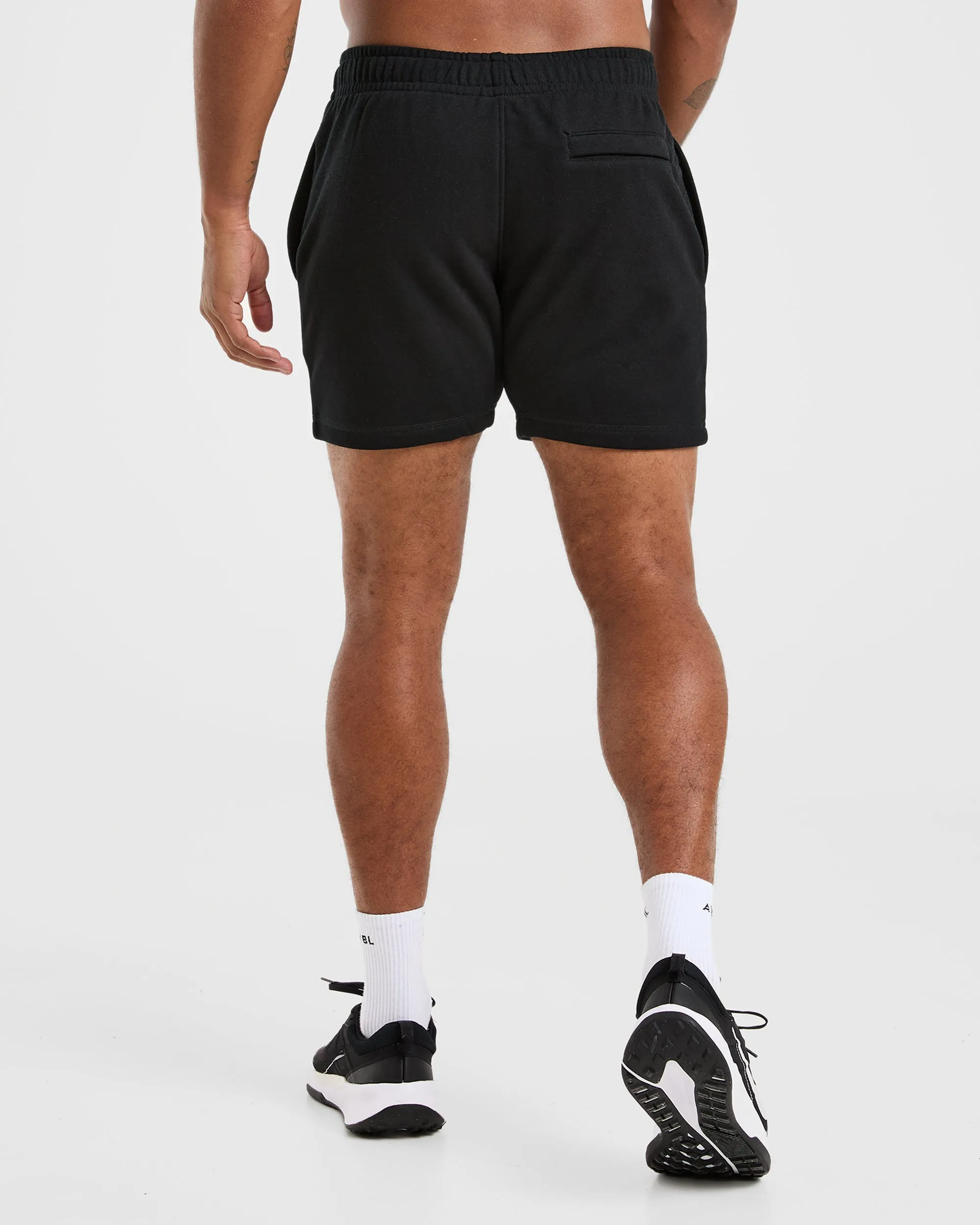 Essential Lightweight 5" Shorts - Black easy-care item Nylon shorts