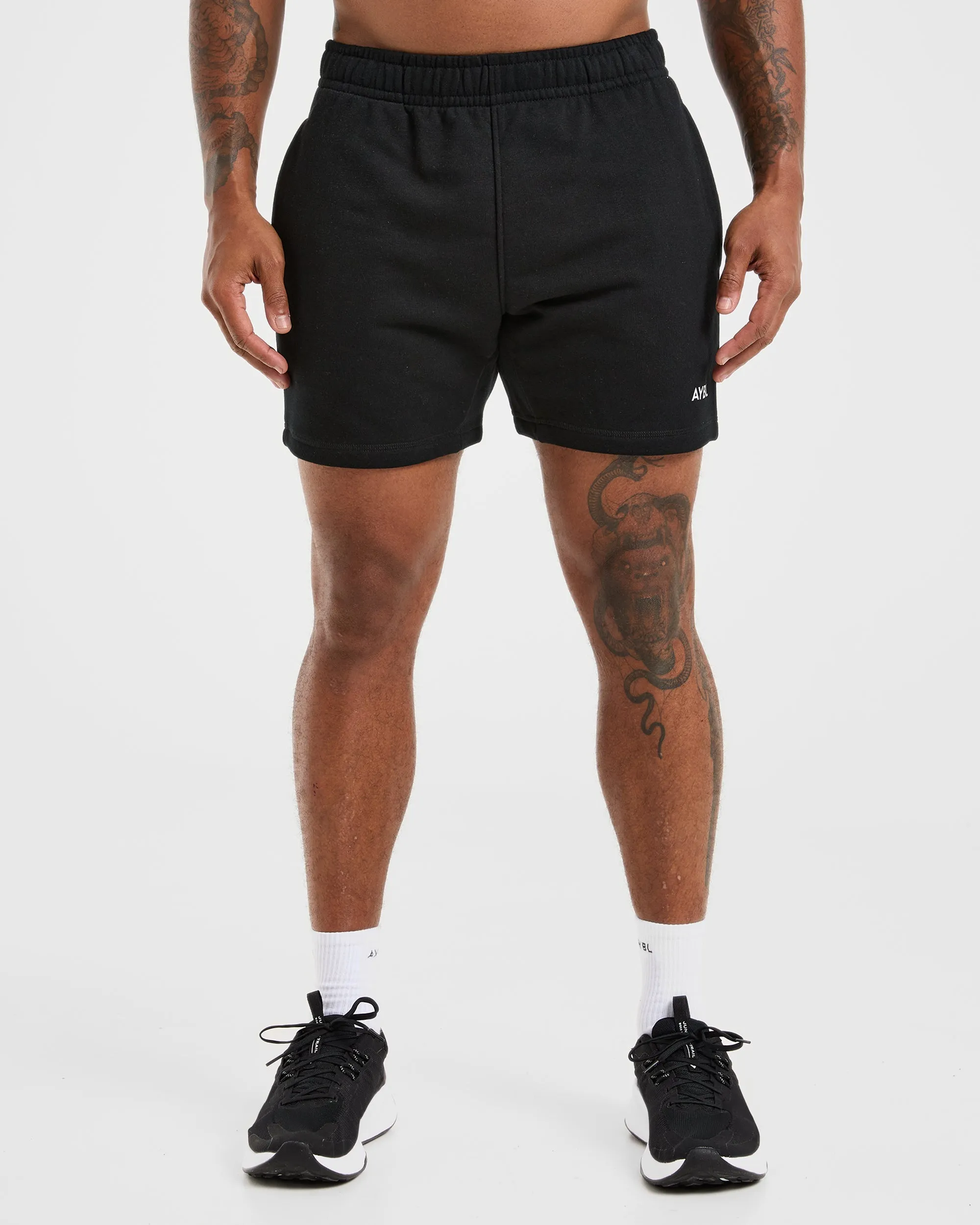 Belt loops Universal Attachment Points Essential Lightweight 5" Shorts - Black
