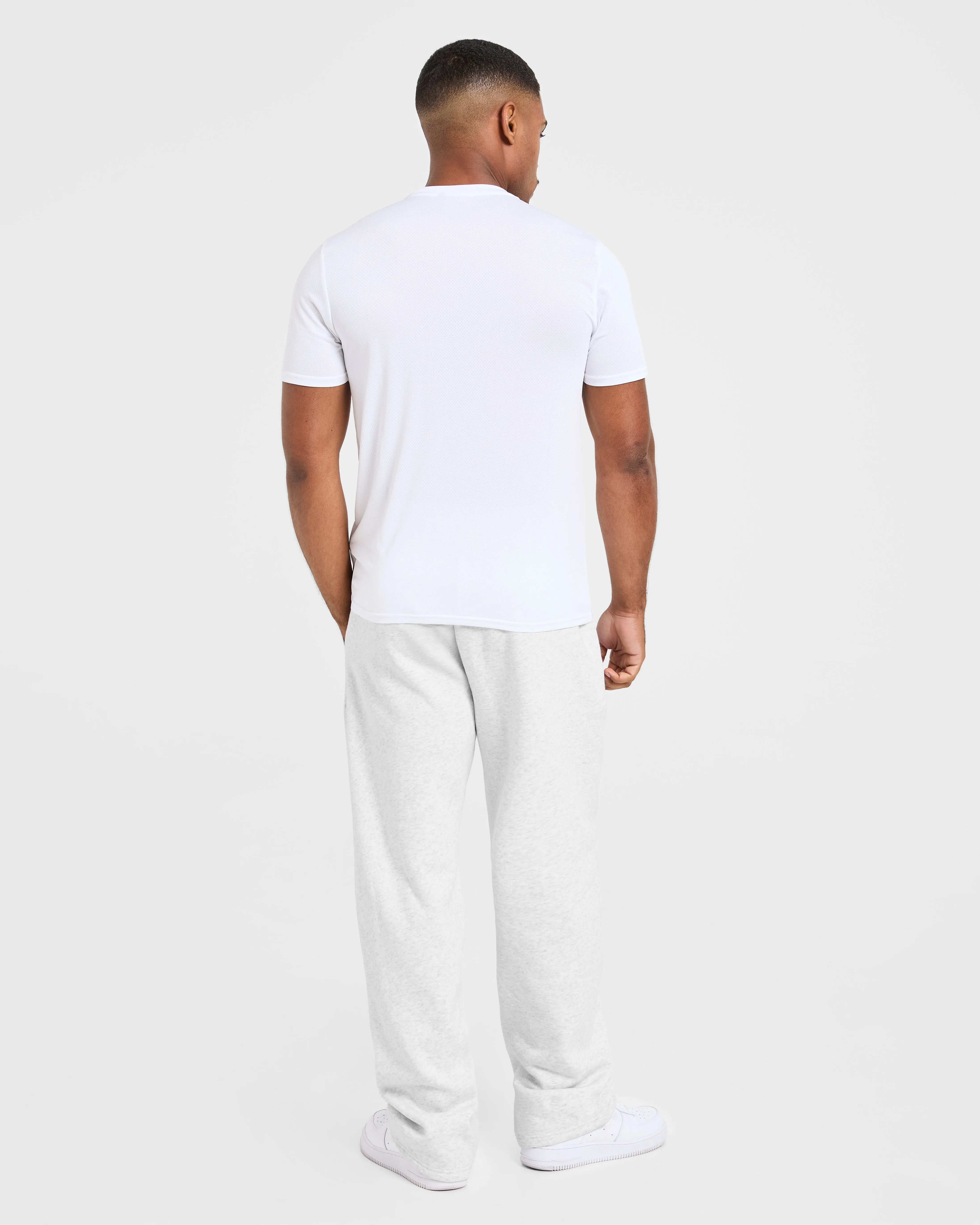 Essential Oversized Straight Leg Joggers - Grey Marl Straight Leg