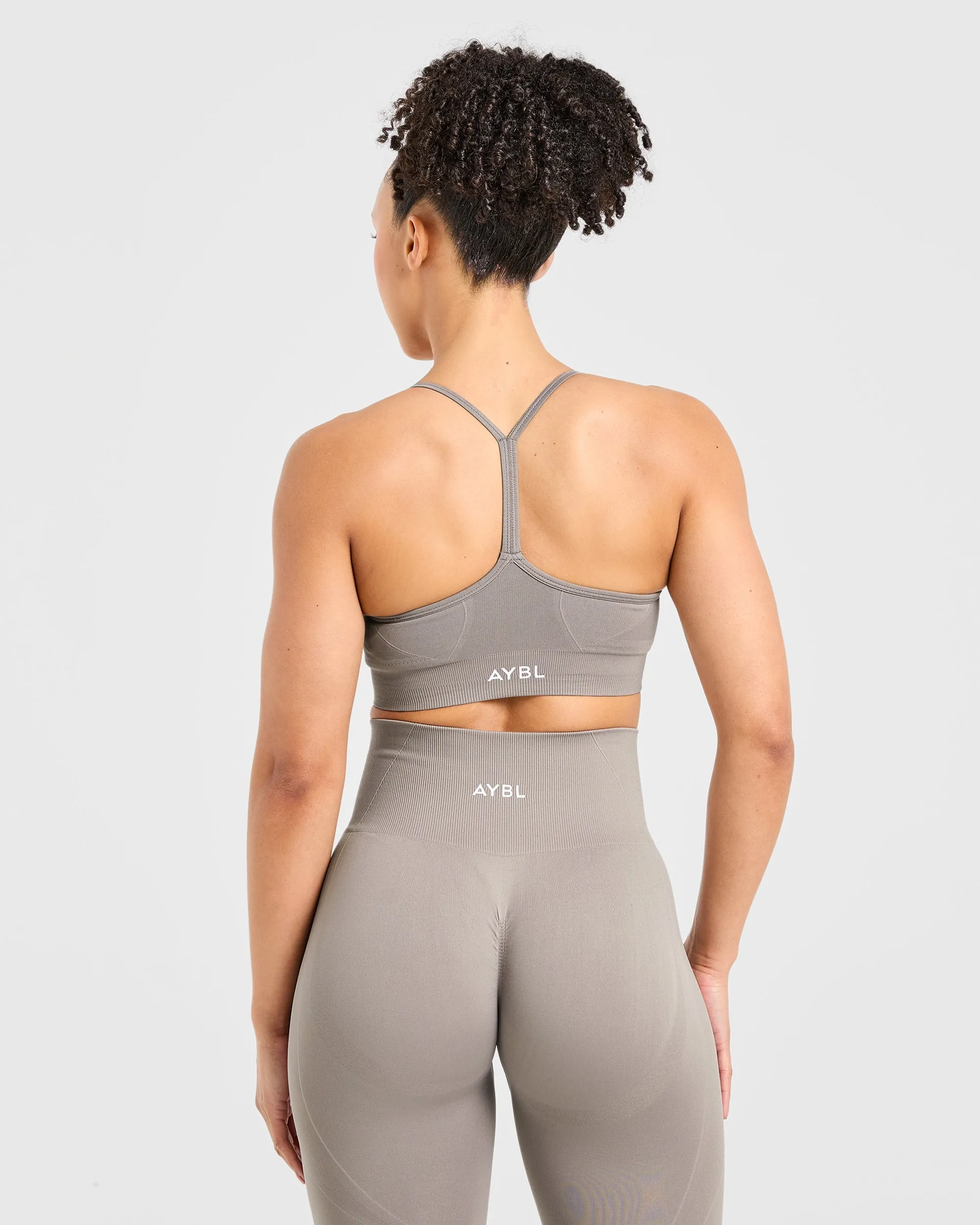 Shape Retention Empower Seamless Sports Bra - Taupe