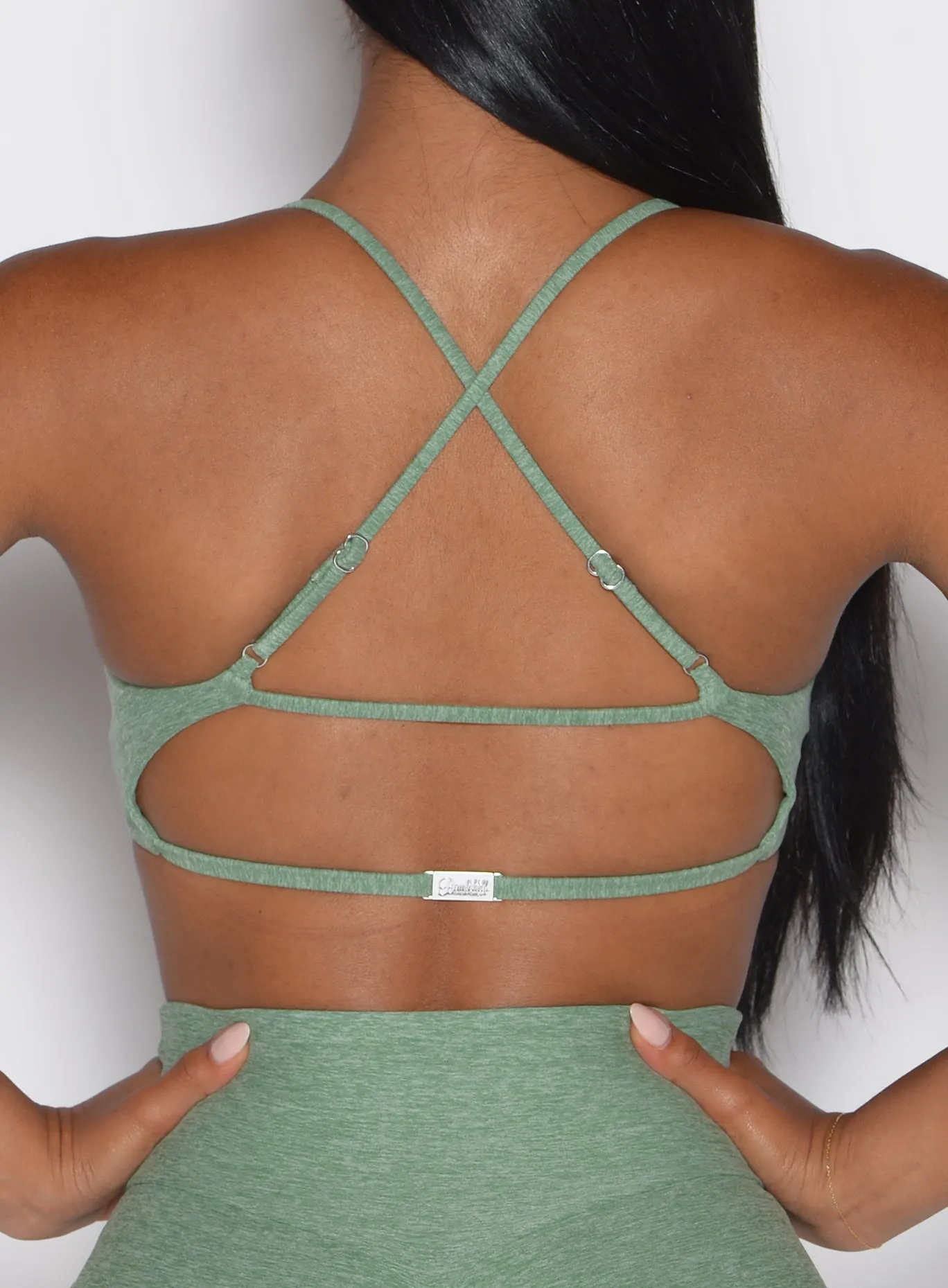 Seamless Material Striped activewear MulTie Sports Bra