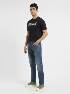 Men's 511 Blue Slim Fit Mid Rise Jeans Home Comfort Bold Look Sunny Vibes Day Ready