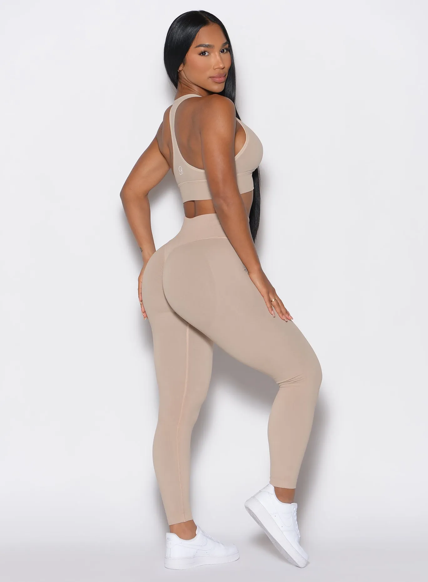 Cheeky Seamless Leggings Daily Routine Fitness Lover Winter Sports For Kids