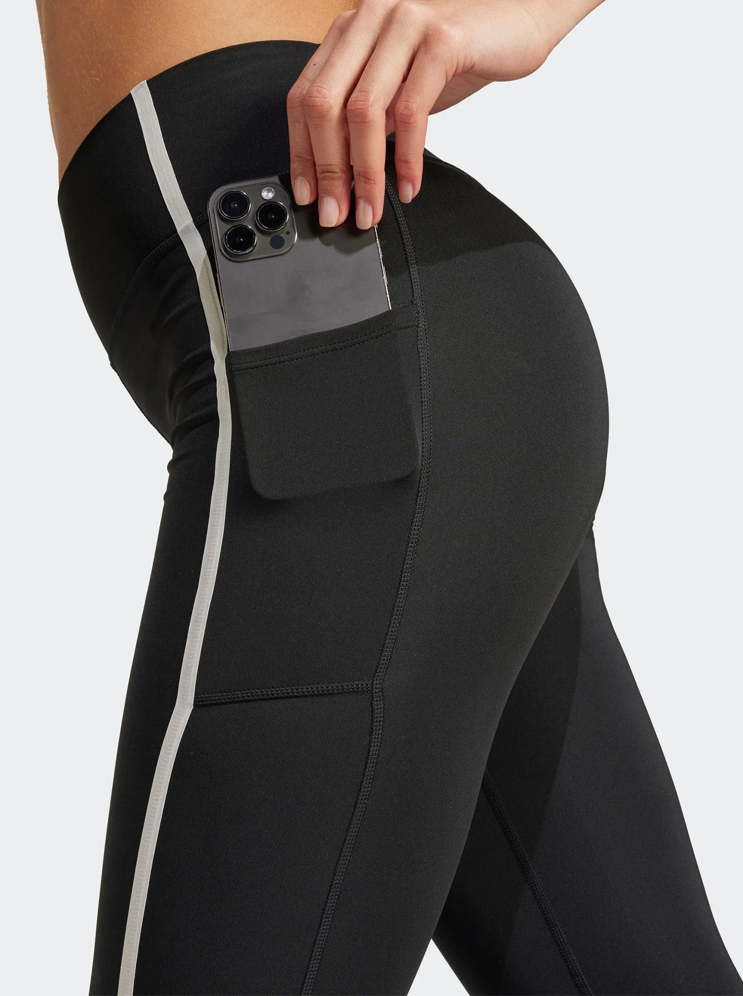 Fresh Fit Adjustable Drawstring Waist Optime Heritage Full-Length Leggings