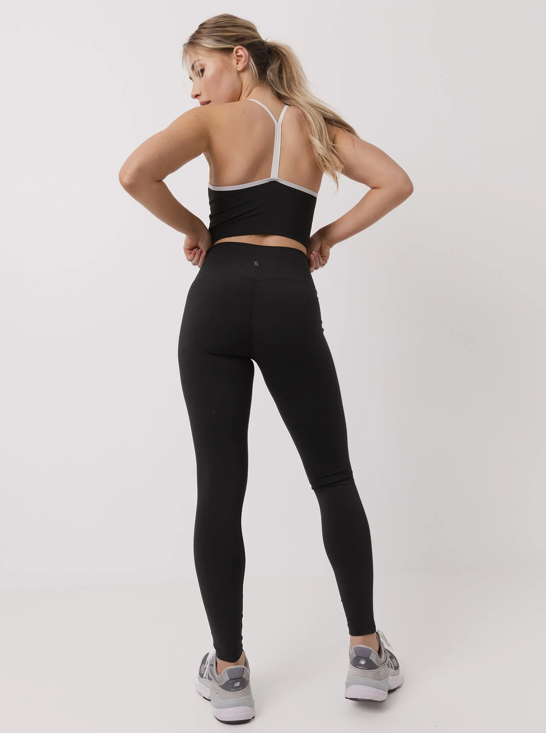 All Ages Park Run Retro Leggings in Black