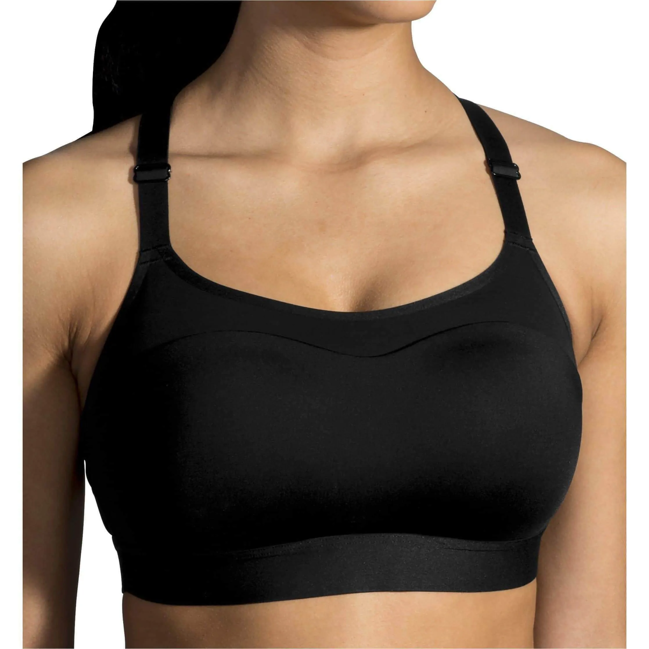 Brooks Dare Racerback Womens Sports Bra - Black Post-workout recovery