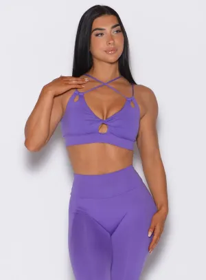 Twist Sports Bra Supportive Seamless Racerback Design