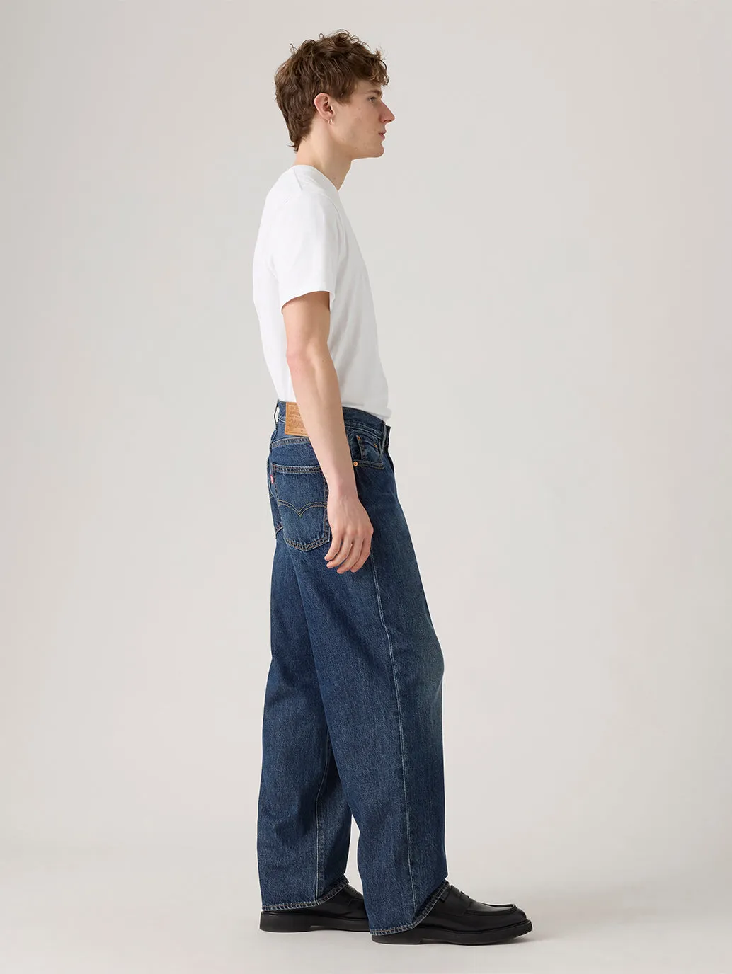 Home Comfort Party Look Modern Minimalist Core Look Men's 578 Dark Indigo Loose Fit Mid Rise Jeans