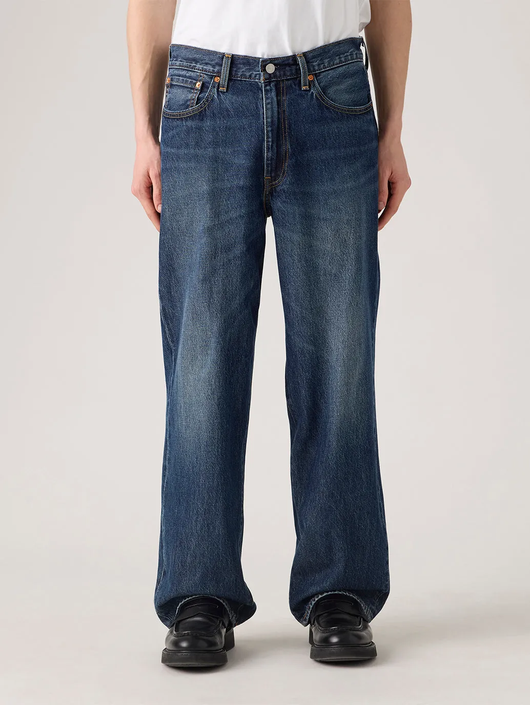 City Approved Men's 578 Dark Indigo Loose Fit Mid Rise Jeans