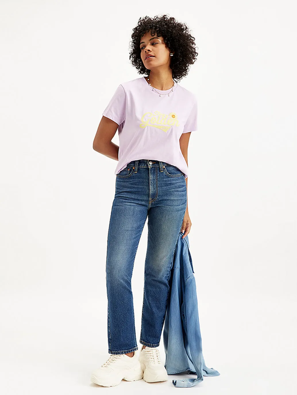 Cool Texture Women's Blue Wedgie Straight Fit Mid Rise Jeans