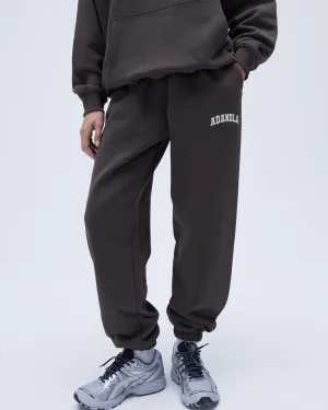 Breath Friendly Varsity Sweatpants - Coffee Bean