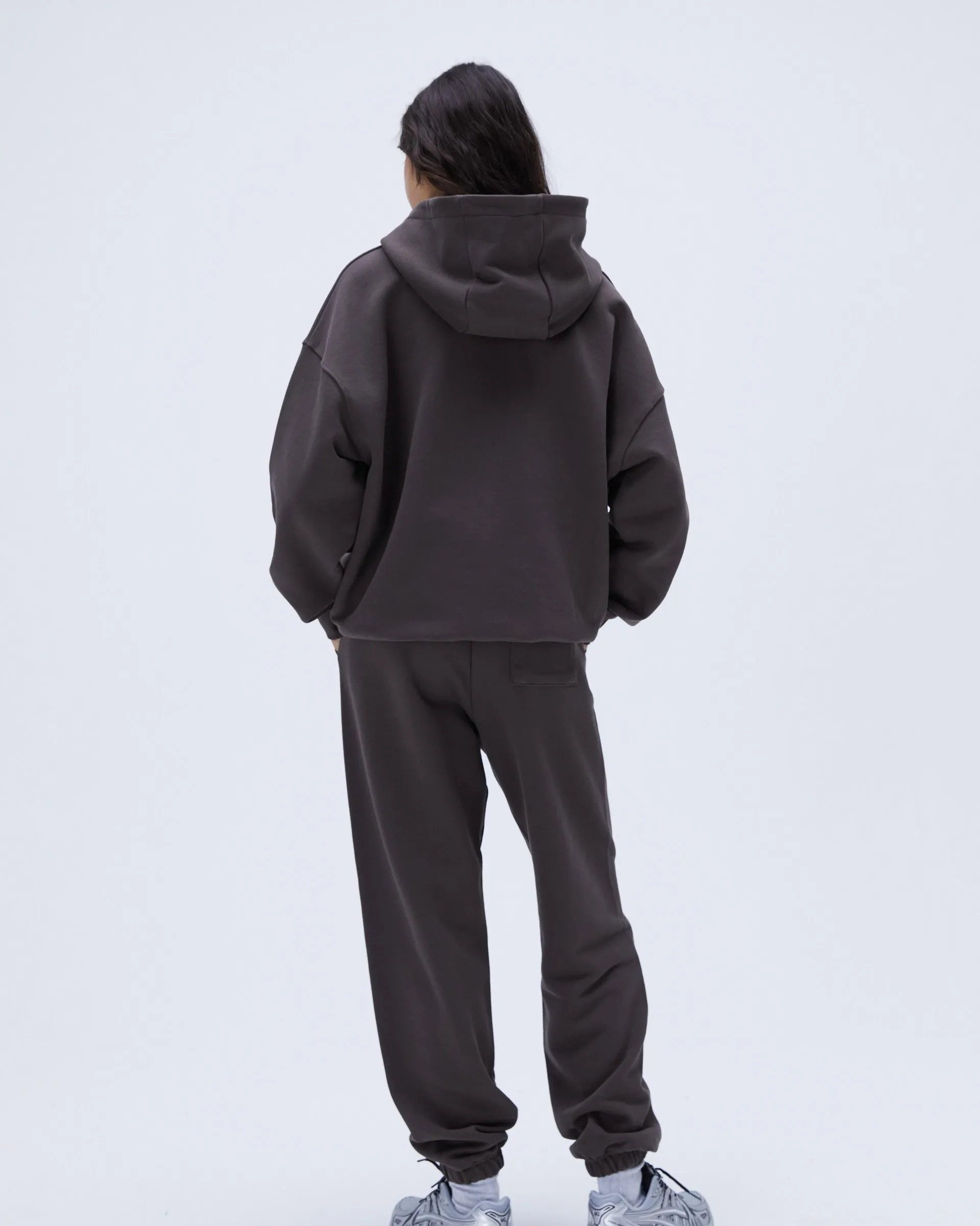 Varsity Sweatpants - Coffee Bean Recyclable Fabric Blend SustainableManufacturing