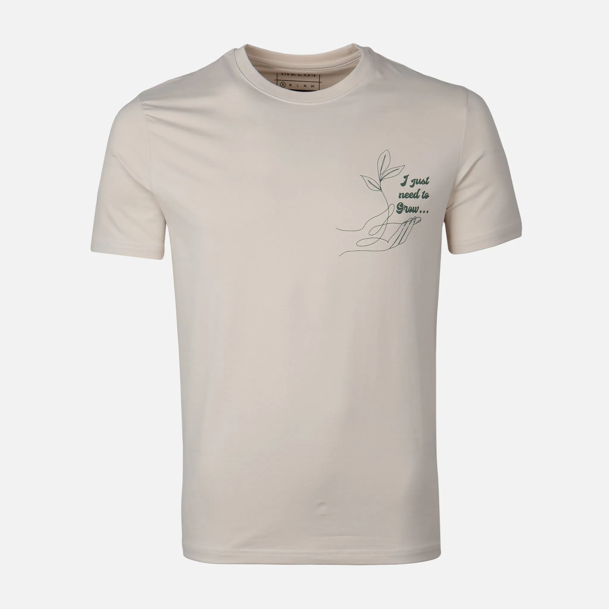 DoubleLayeredHem Trust Glow MEN T-SHIRT ROUND NECK REGULAR FIT