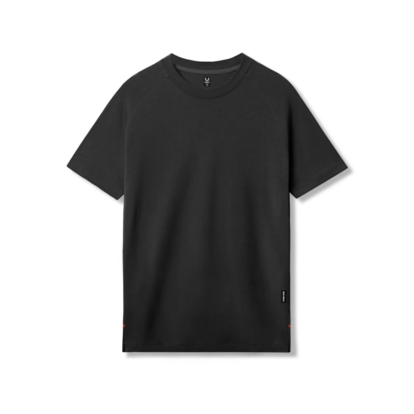 Contrast Inner Binding 0919. Supima? Fitted Tee - Black