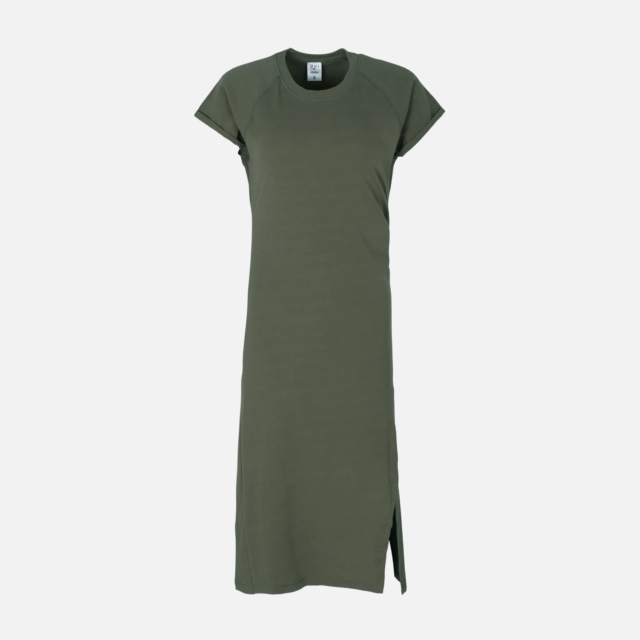 WOMEN MIDI DRESS Breathable Stretch Fabric ZeroWasteProduction