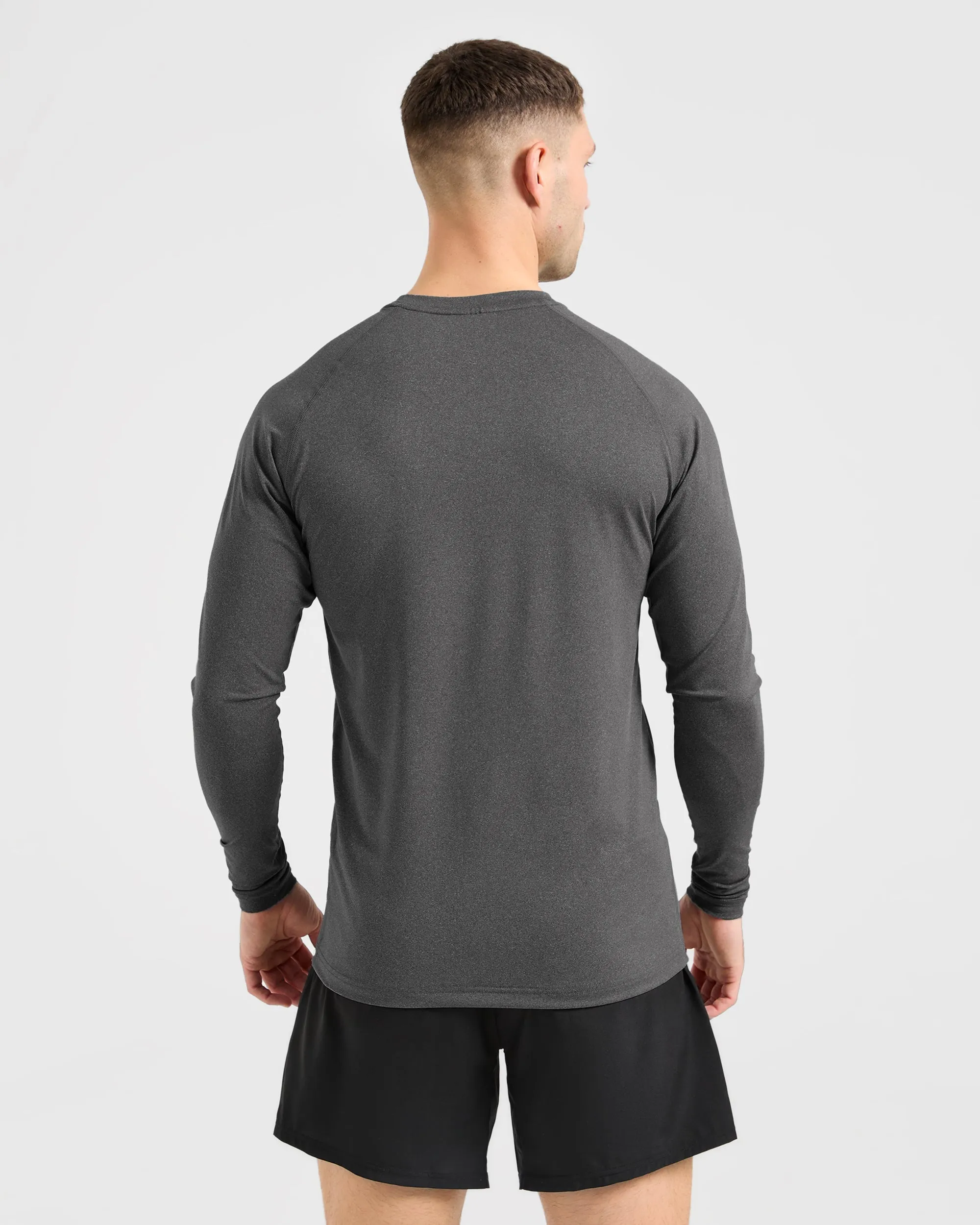 Spring Freshness Essential Long Sleeve T Shirt - Grey Marl