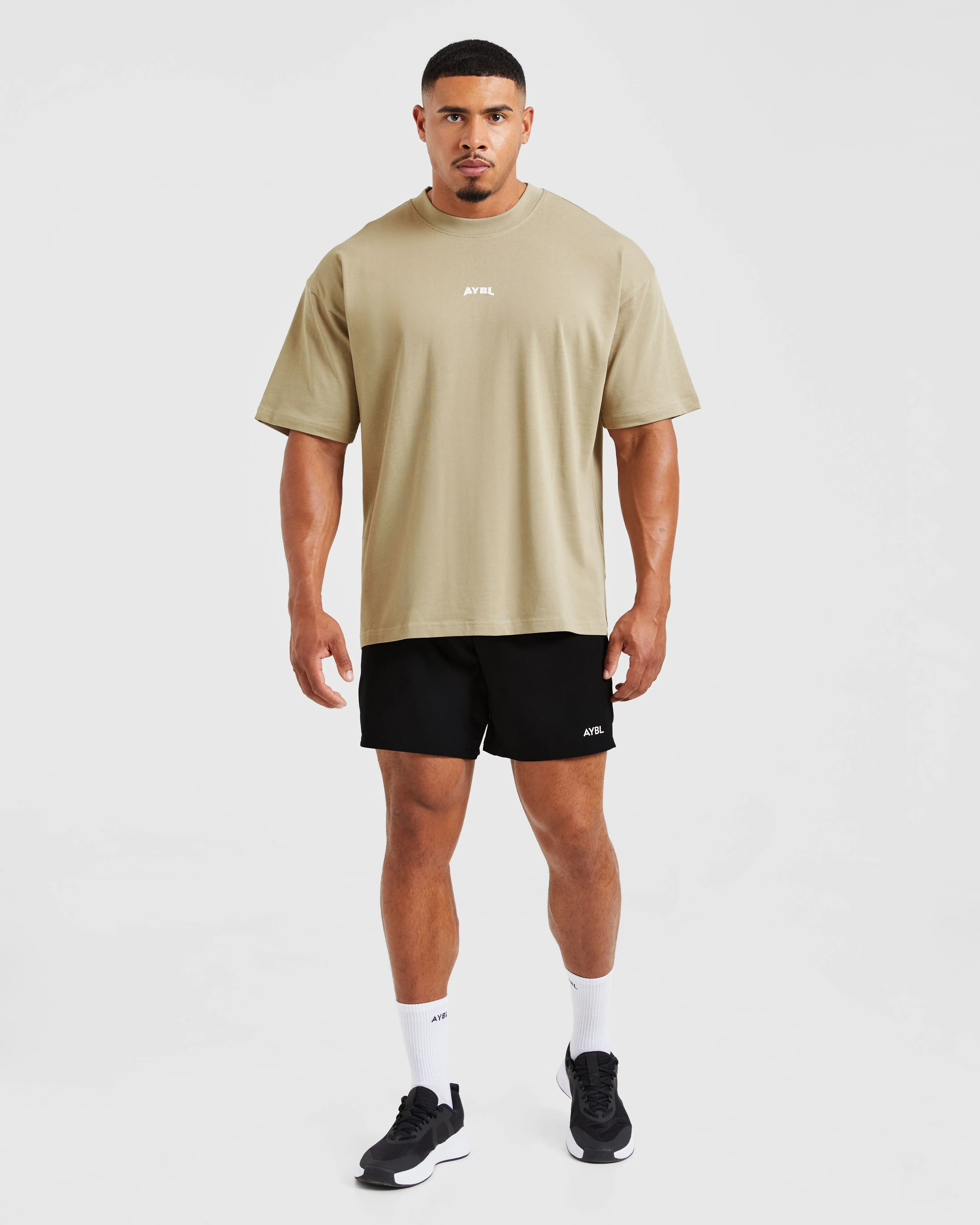 Stylish Casual petite size Wesley Vissers X Beyond Limits Oversized T Shirt - Deep Beige