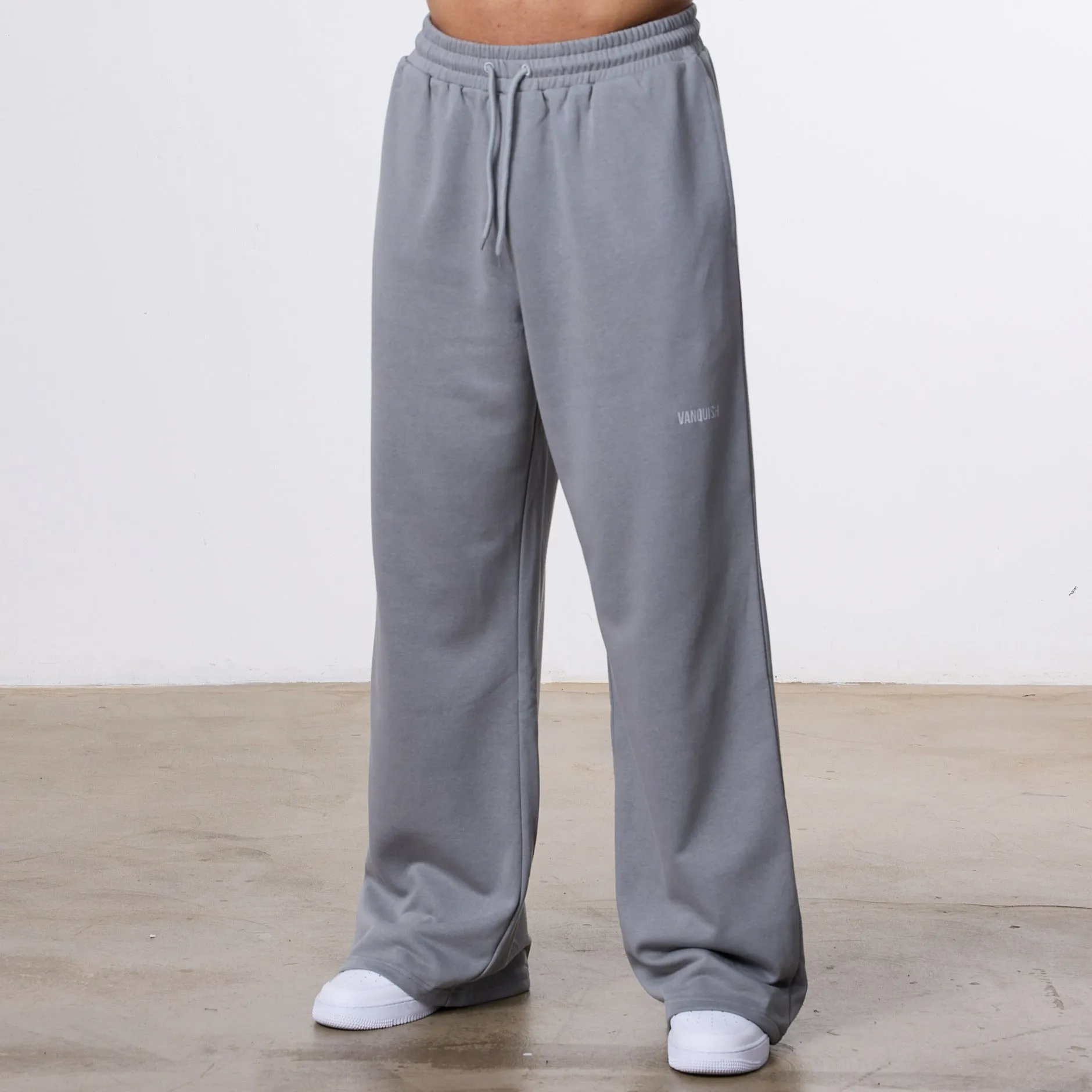Urban Cool Durable Twill Vanquish Essential Steel Grey Straight Leg Sweatpants