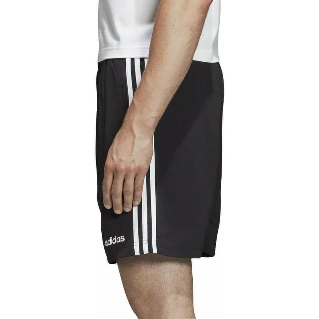 Stretchy Hemline adidas Essentials 3 Stripes Chelsea Mens Training Shorts - Black