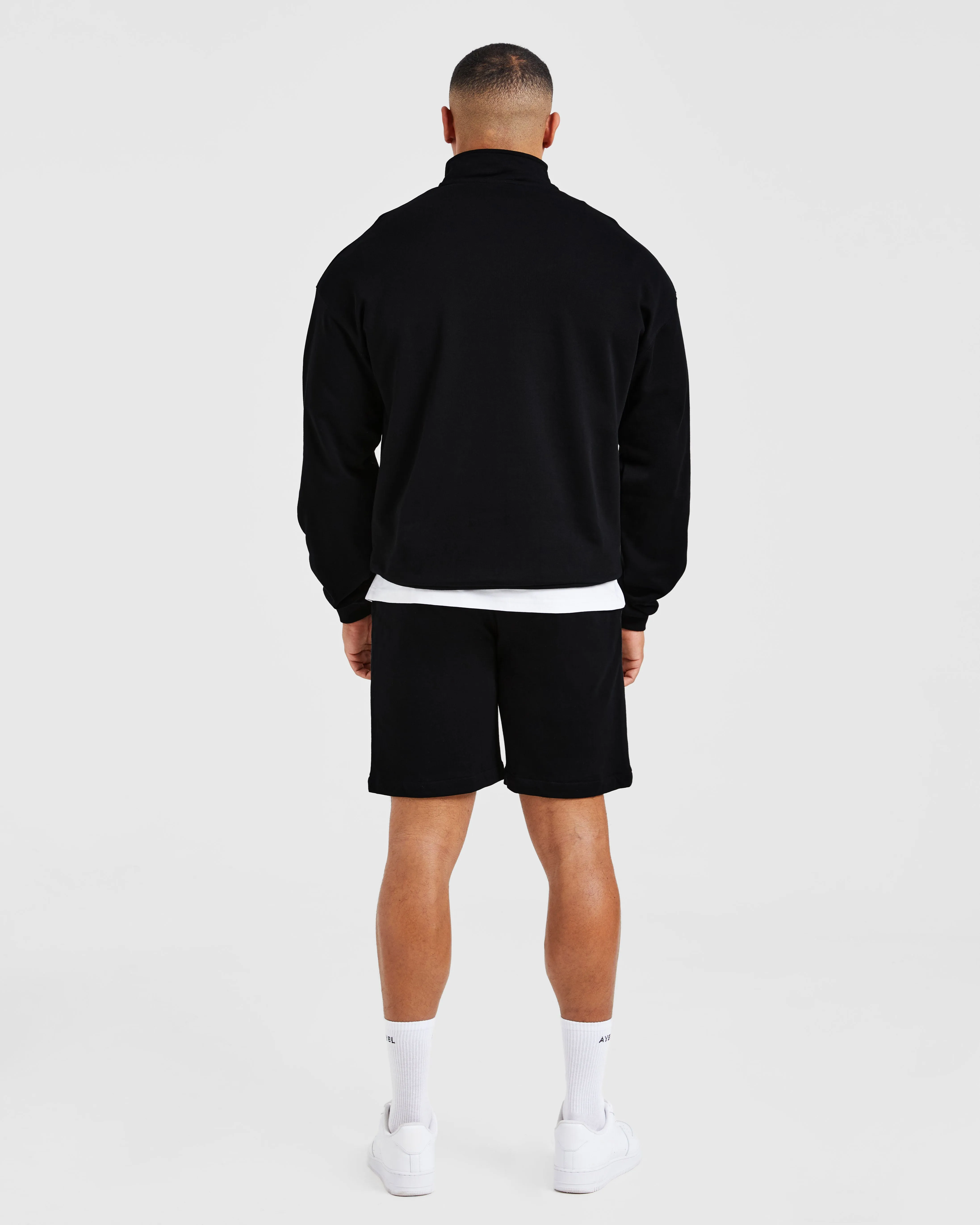 Rebound 1/4 Zip Pullover - Black Warm Comfort