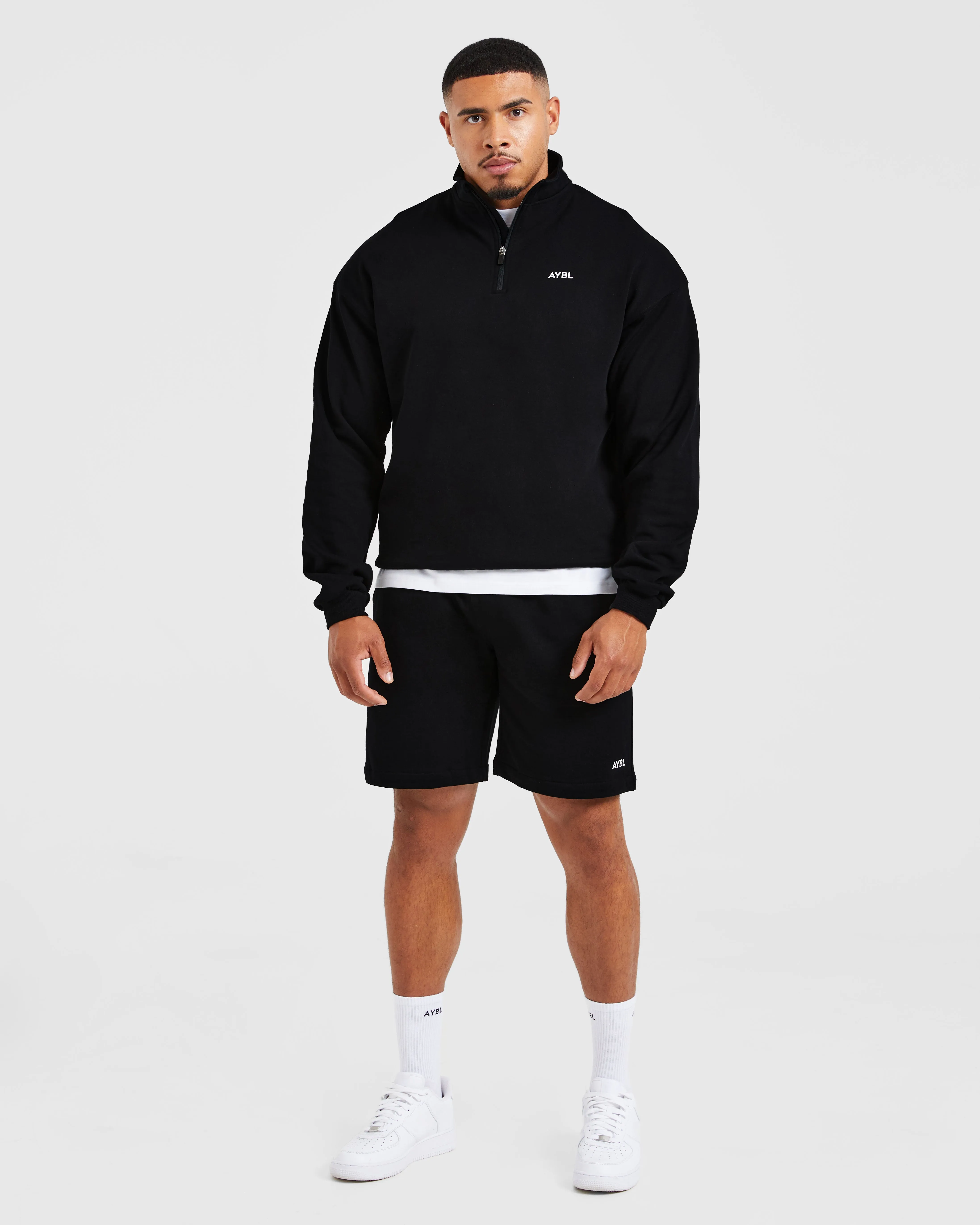 Glider like Rebound 1/4 Zip Pullover - Black