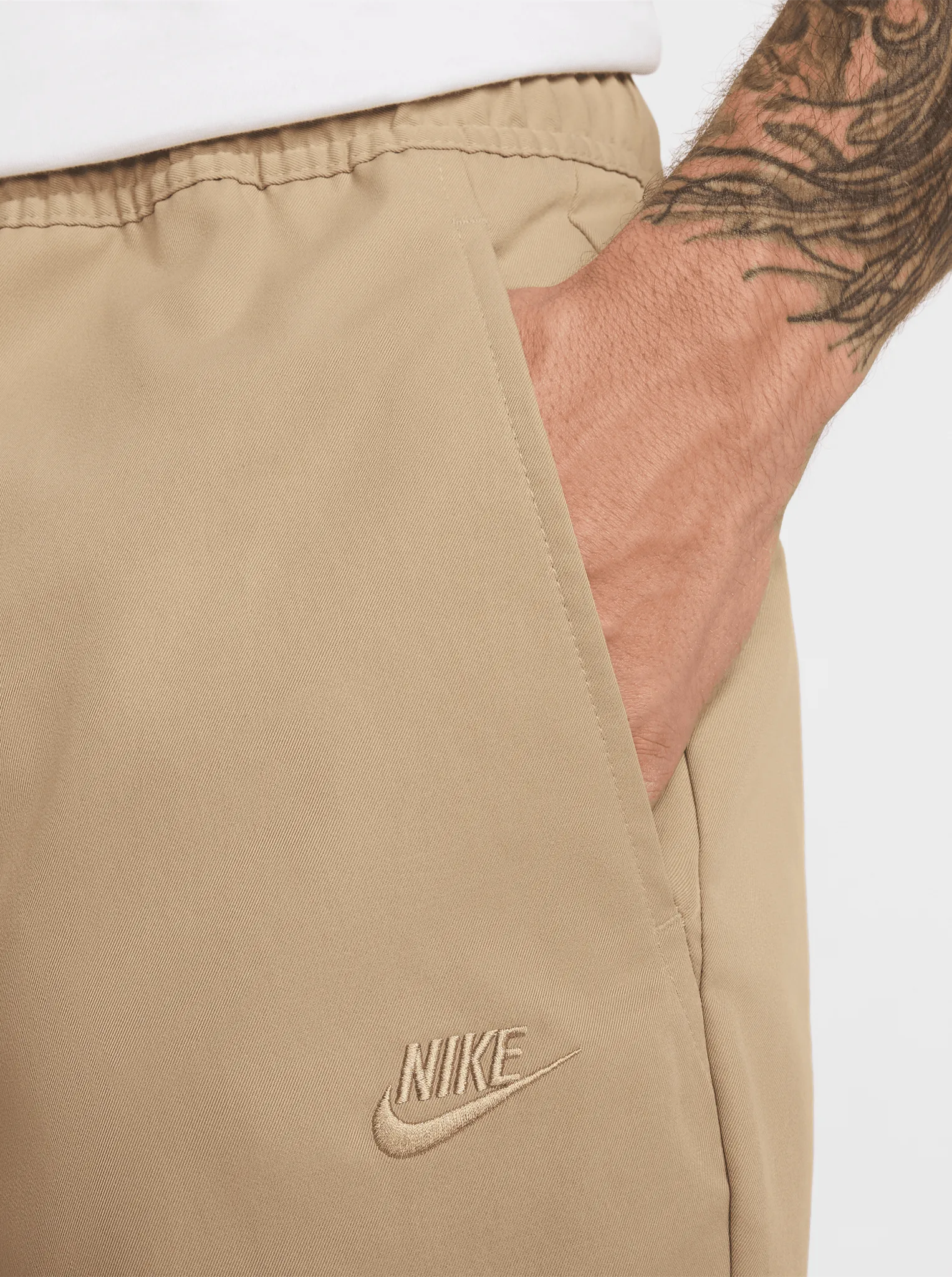 Flex Fit Lightweight Material Woven Parachute Tapered Pant