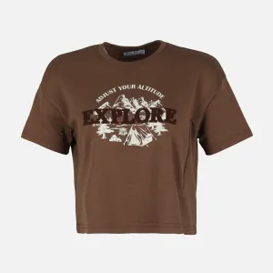 Urban Flow Ventilation Panels WOMEN CROPPED TEE