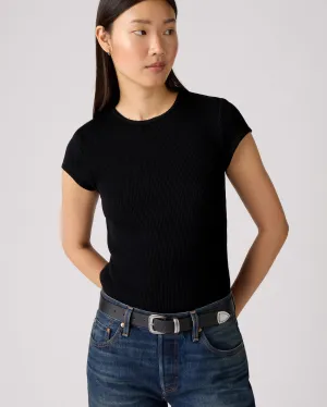 Durable Hardware Go To Look Levi's? Womens Dry Goods Waffle Cap Tee - Anthracite Night