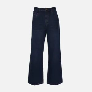 Reinforced Pockets Active Fit WOMEN DENIM PANTS JEANS WIDE LEG
