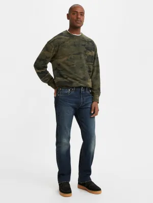 Comfortable Wear Men's 501 Blue Straight Fit Mid Rise Jeans