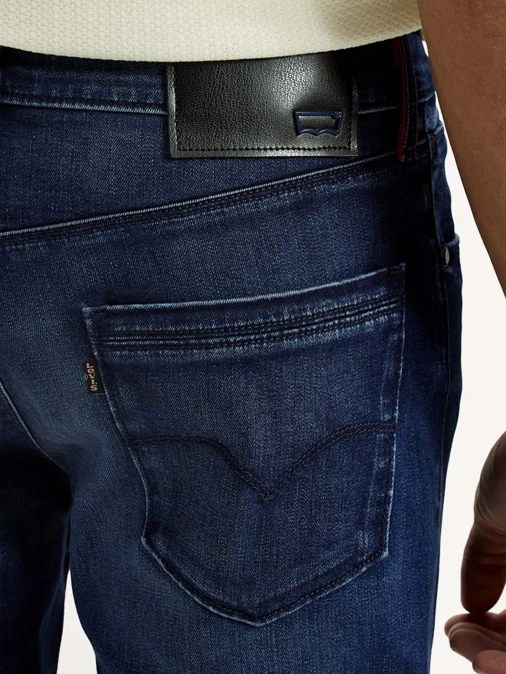 Festival Outfit Minimalist Style Work Outfit Men's Redloop 511 Dark Indigo Slim Fit Mid Rise Jeans