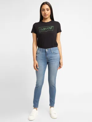 Cool And Clean Women's 710 Blue Skinny Fit Mid Rise Jeans